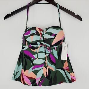 Hula Honey Hyper Tropics Tankini Top